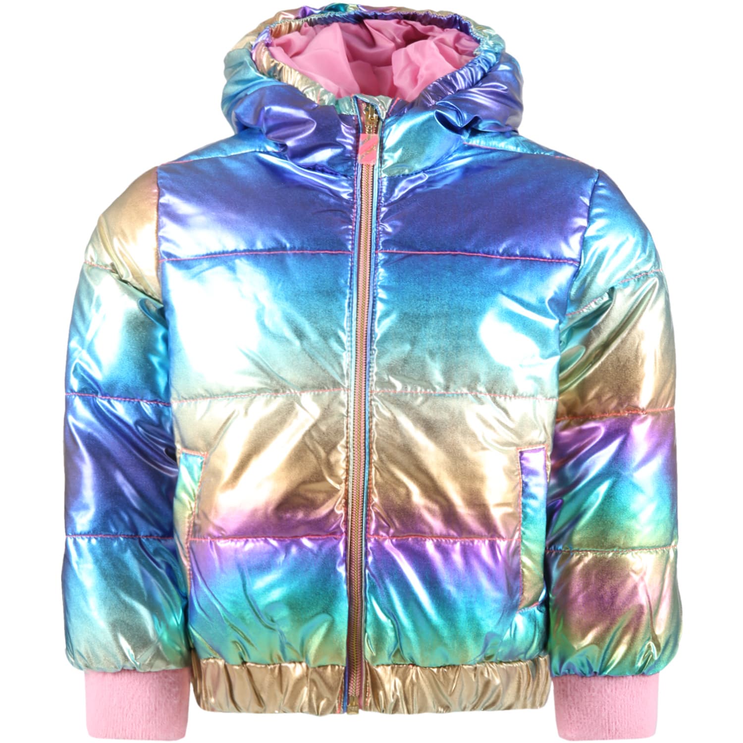 Billieblush Multicolor Jacket For Girl With Patch Logo