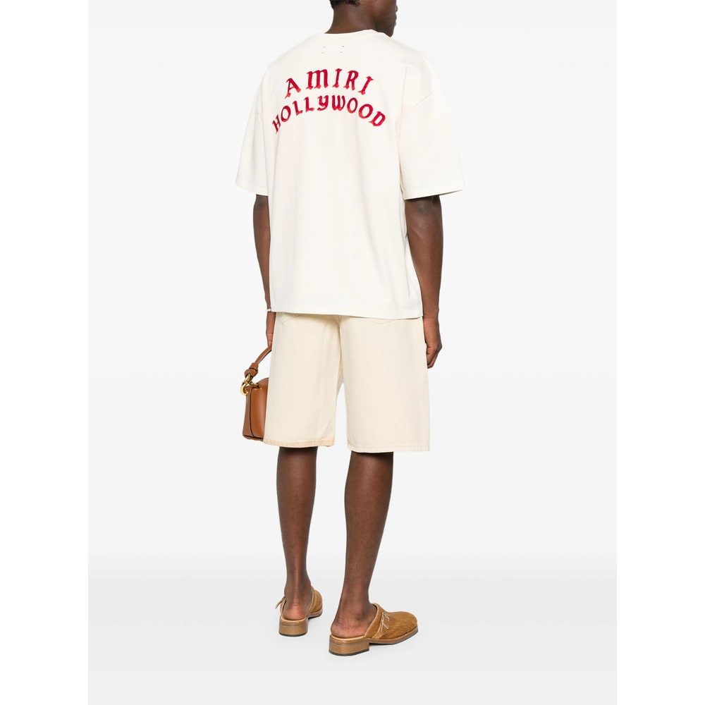 Amiri Hollywood Oversized T-shirt In Neutral