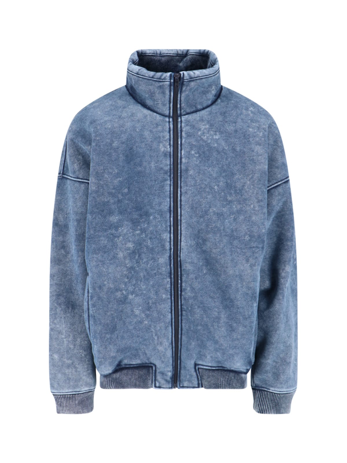 Shop Diesel S-batel Turtleneck Sweatshirt In Blue