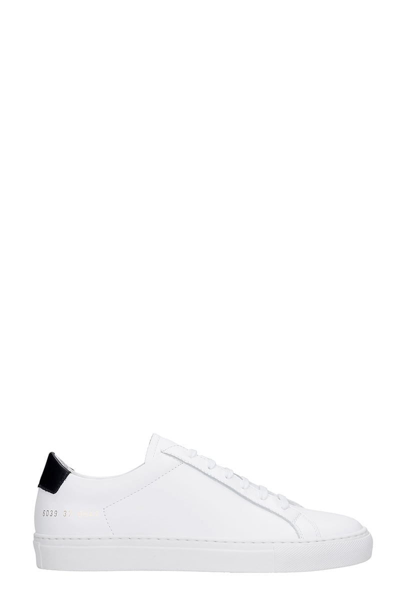 Common Projects Retro Sneakers In White Leather