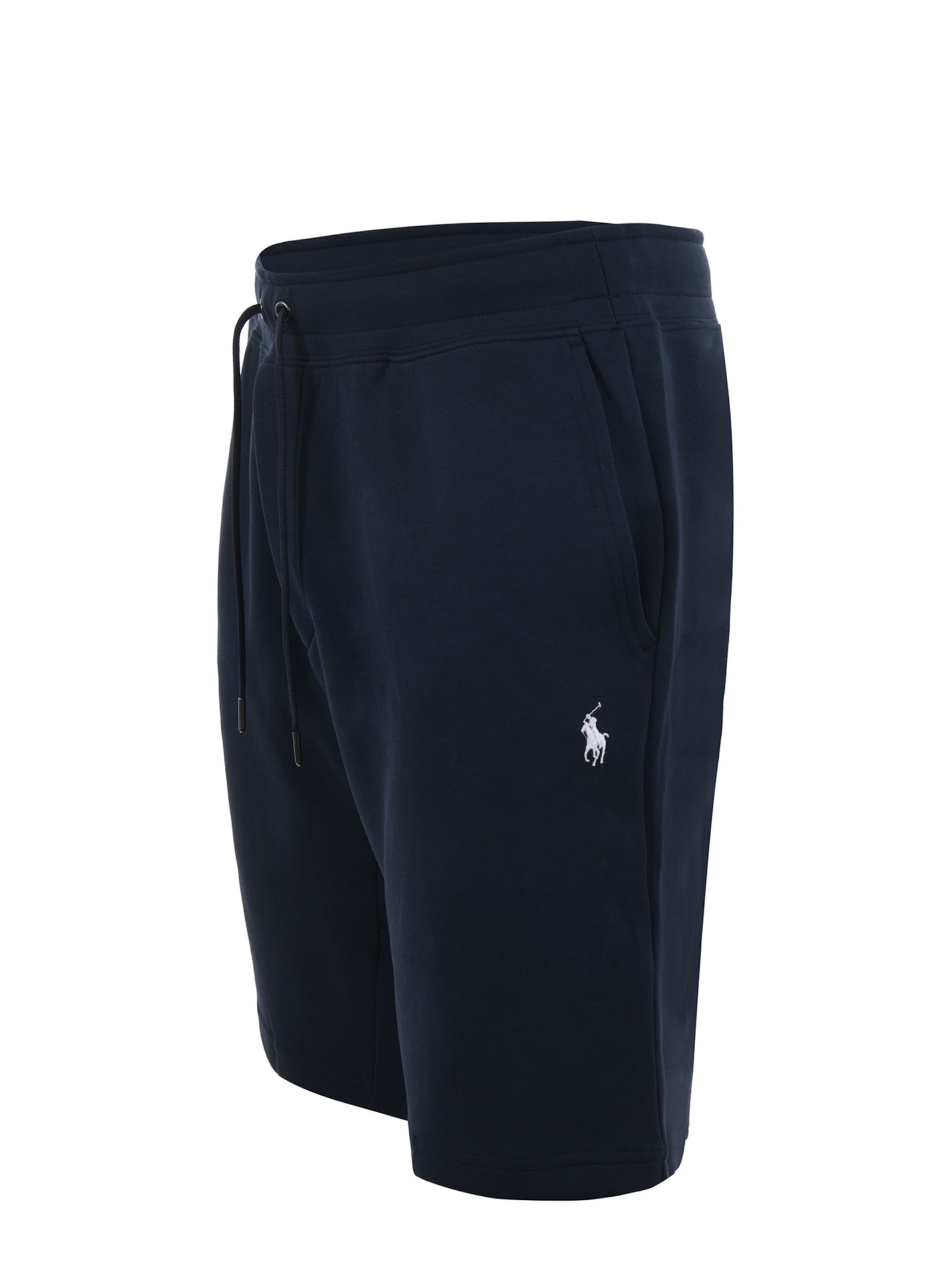 Shop Polo Ralph Lauren Shorts  In Misto Cotone Disponibile Store Scafati In Blu Scuro