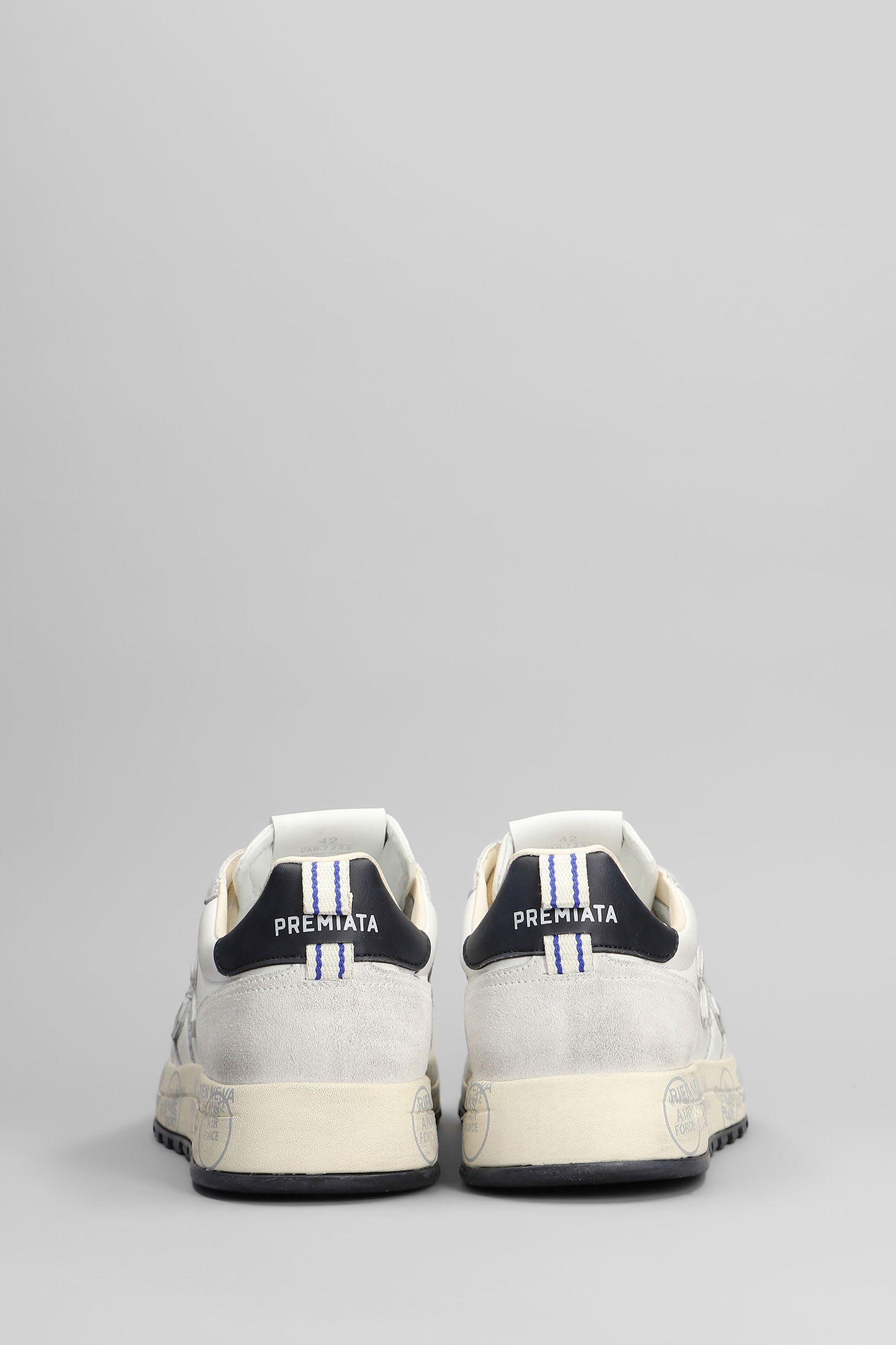 Premiata White Nous 7233 Sneakers In White
