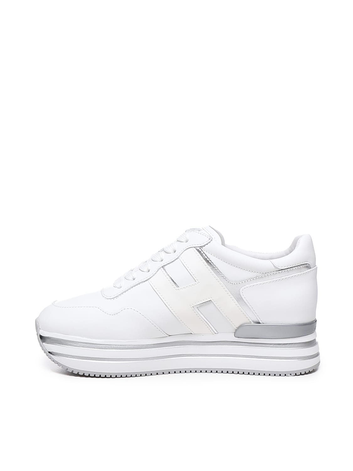 Shop Hogan Midi Platform Sneakers In White