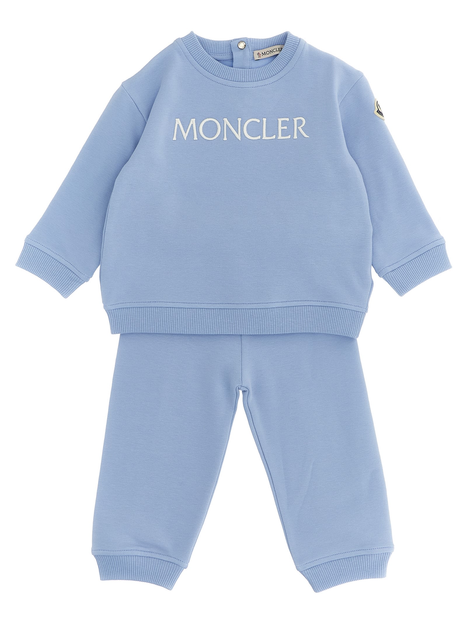 Moncler Sweatshirt + Joggers Set In Blue