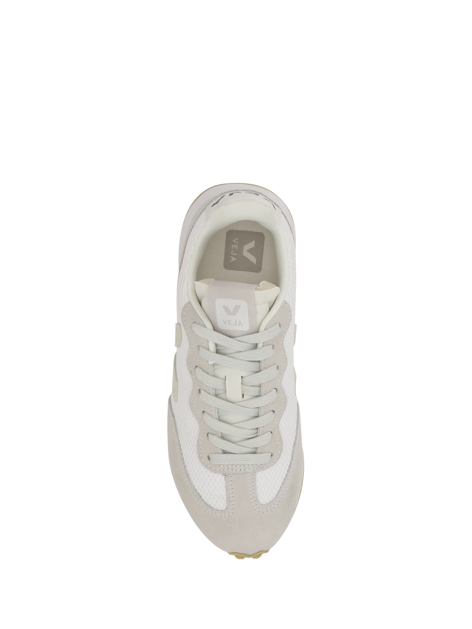 Veja Rio Branco Suede-paneled Mesh Trainers In Neutral