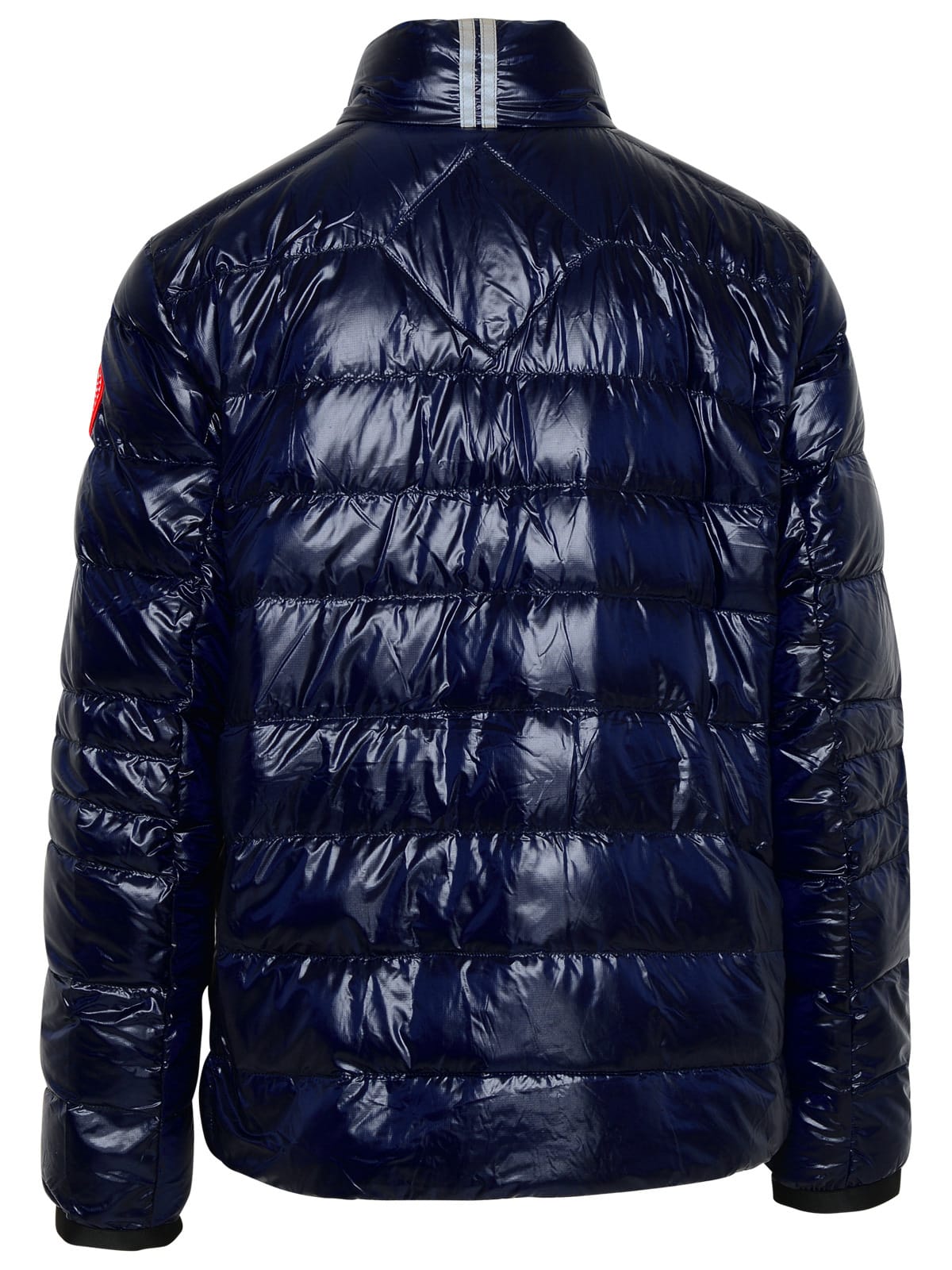 Shop Canada Goose Navy Nylon Crofton Puffer Jacket