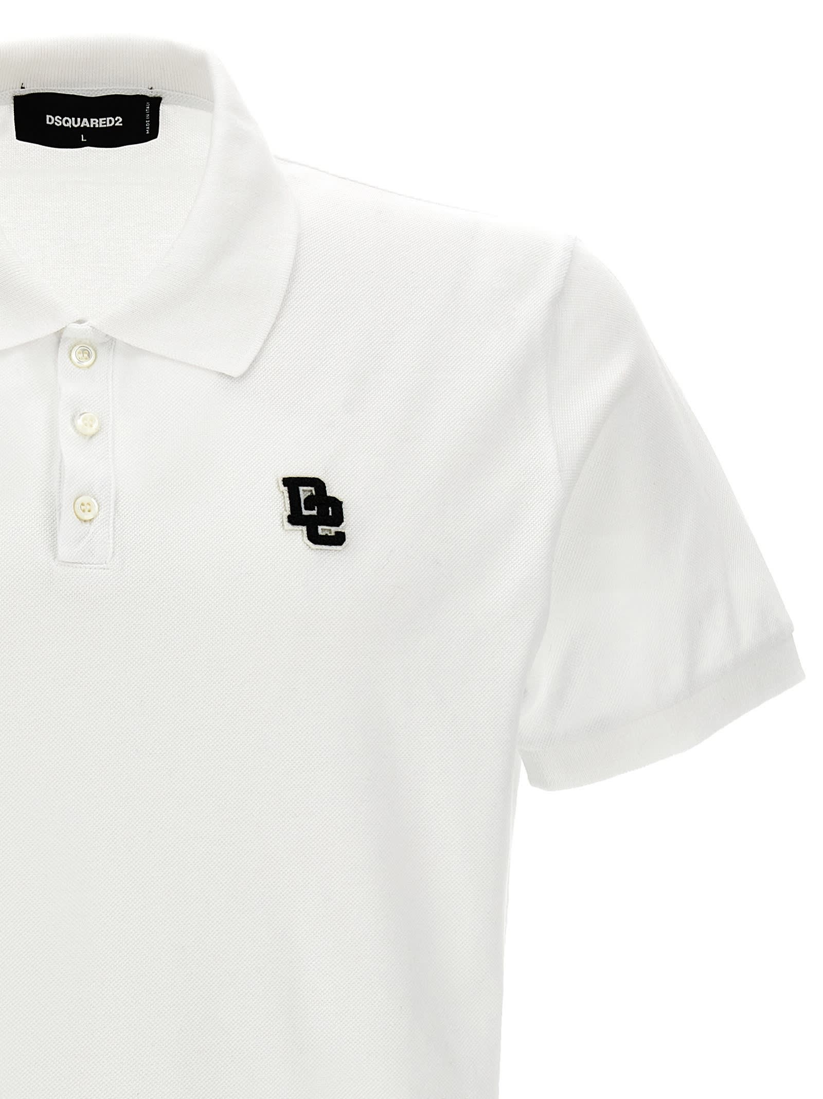 Shop Dsquared2 Tennis Fit Polo Shirt In White