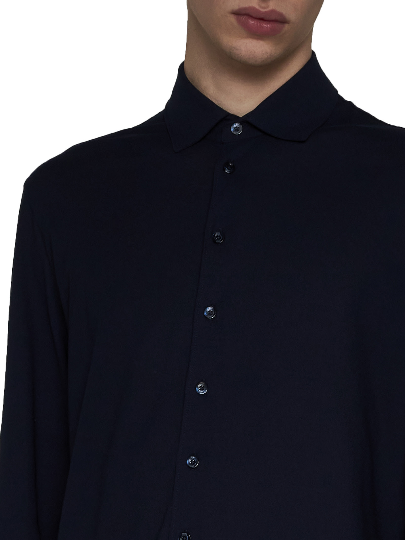 Shop Herno Shirt In Blu Navy