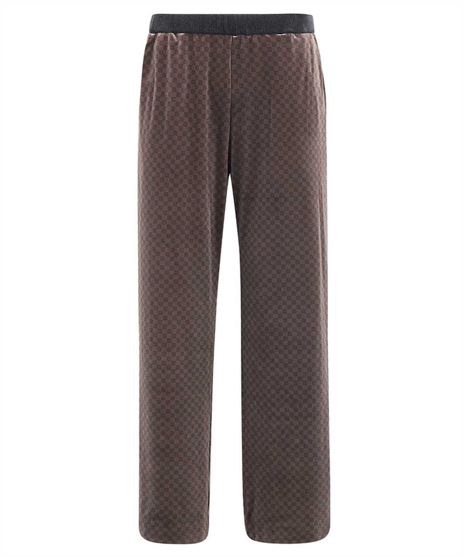 Balmain Velvet Pajama Pants In Brown
