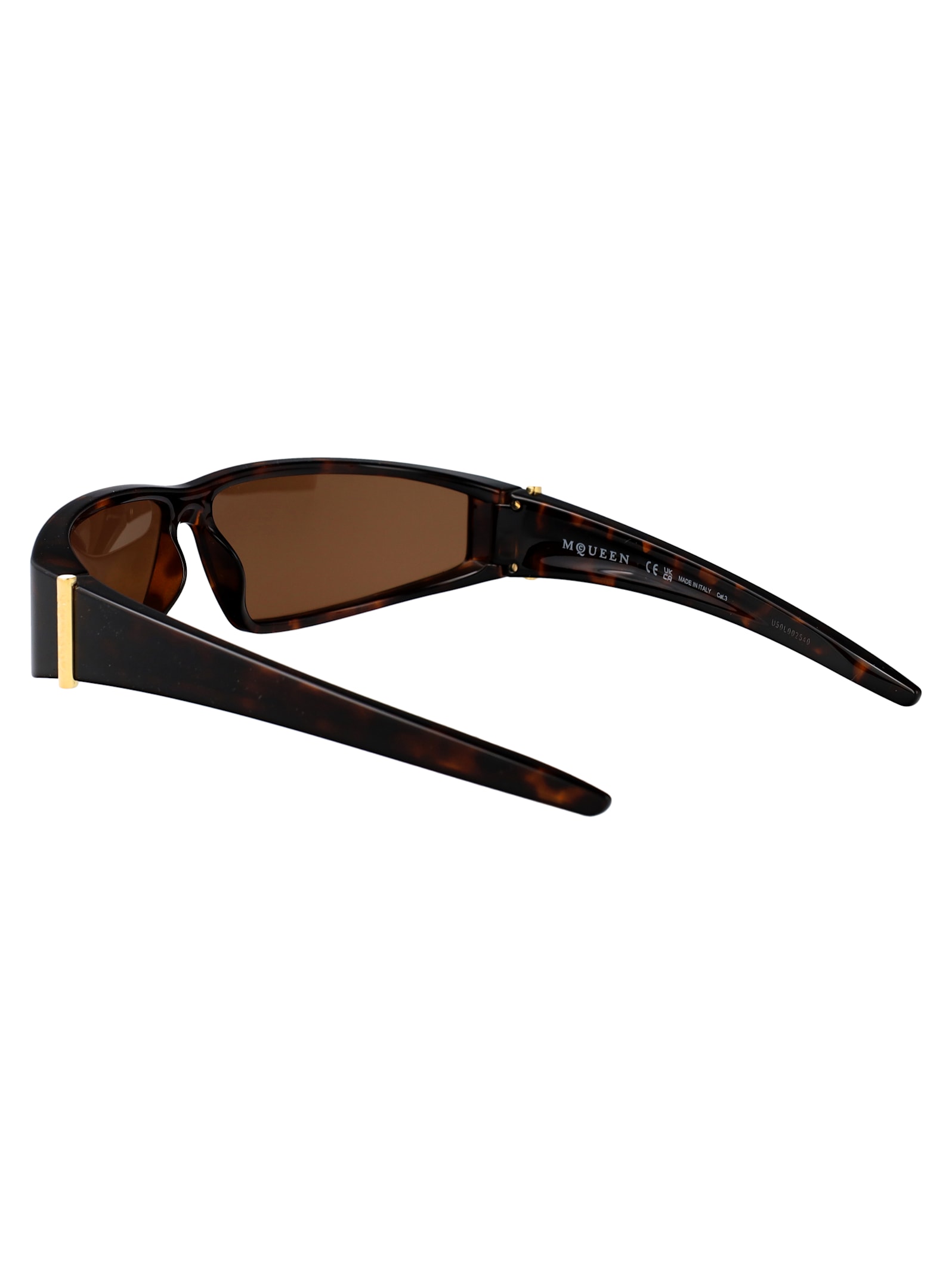Alexander Mcqueen Havana-havana-brown Bio Injection Sunglasses