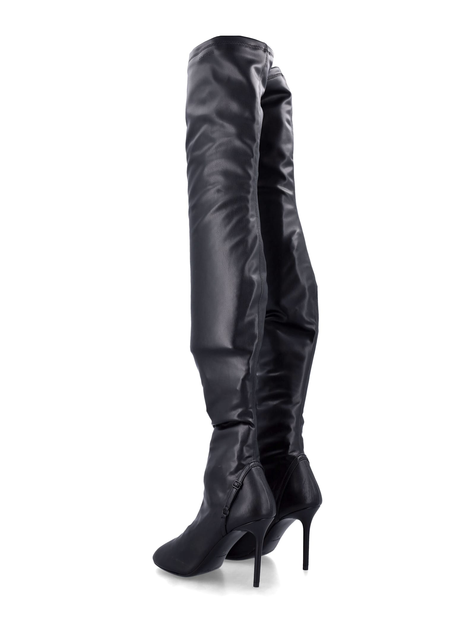 Courrèges Ac Charm Vinyl Boots Woman Black In Leather In Black