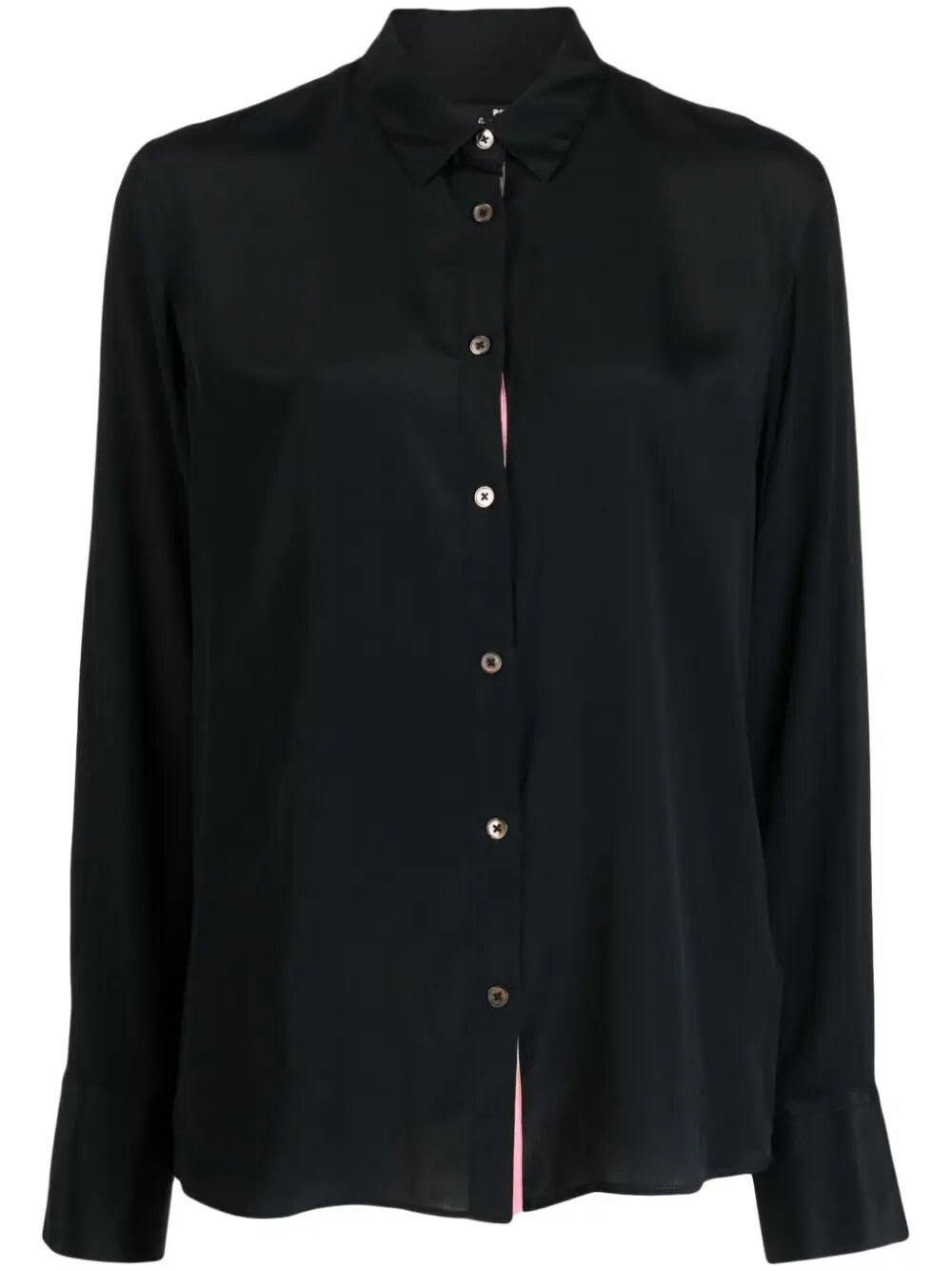 Shop Ps By Paul Smith Spray Swirl Placket Shirt In Black