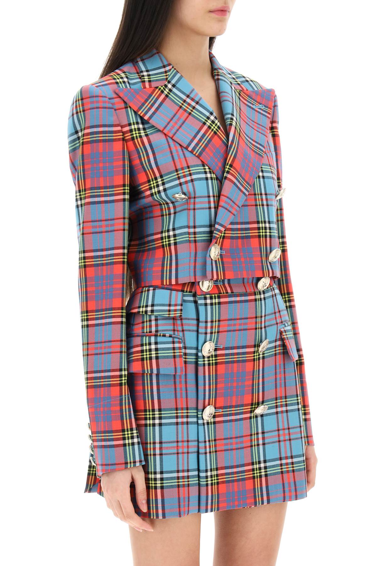 国内発/送料関税込【Vivienne Westwood】 Tartan Cropped Blazer Vivienne Westwood | Tartan Cropped Blazer | Blazers | Cruise