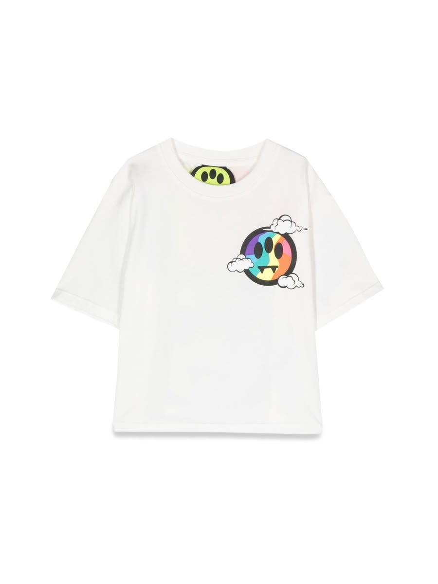 Barrow Kids' Cropped T-shirt In Ivory