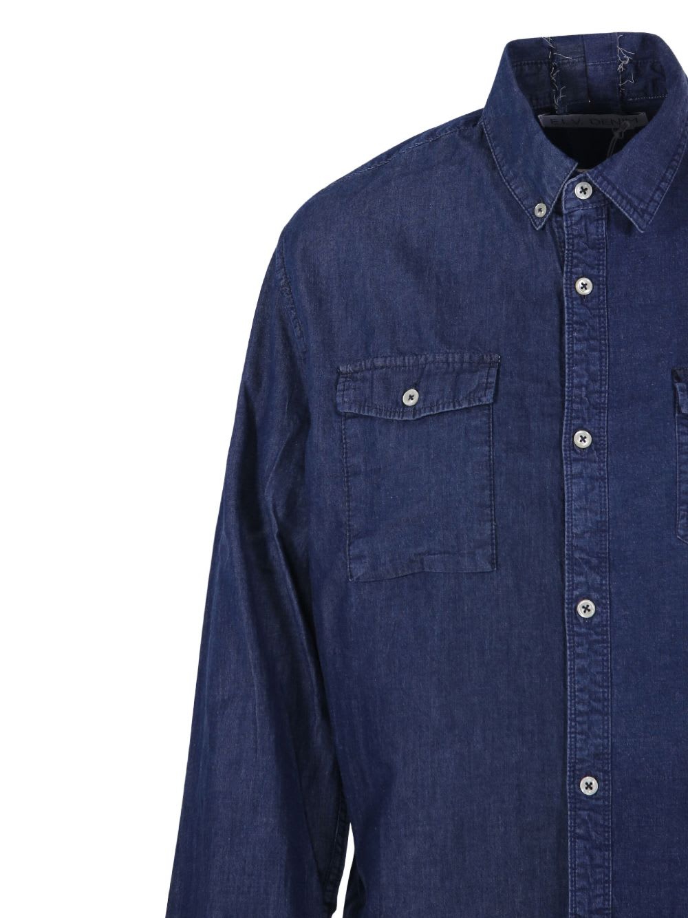 E.l.v Denim E.l.v. Denim Denim Cotton Shirt In Blue