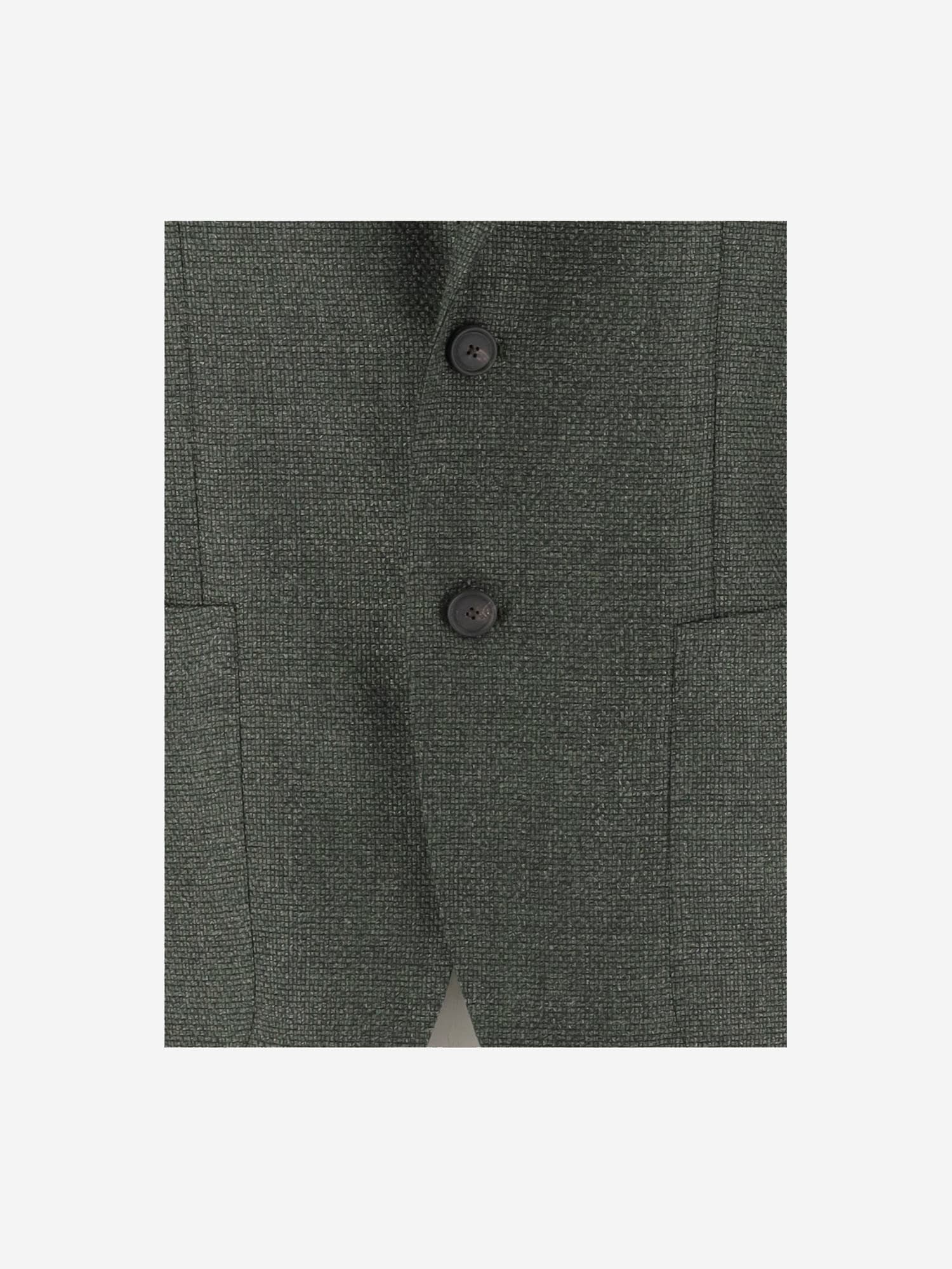 Tagliatore Single Breasted Wool Jacket In Green
