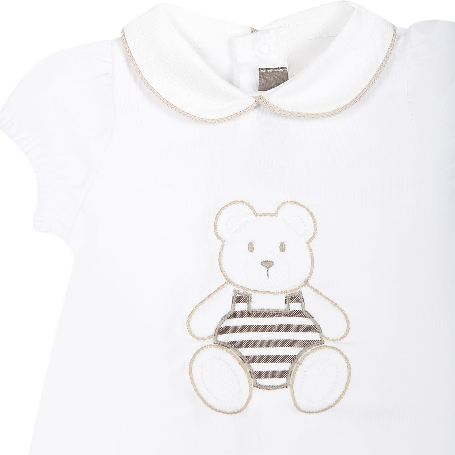 Shop Little Bear White Romper For Babykids With Bear