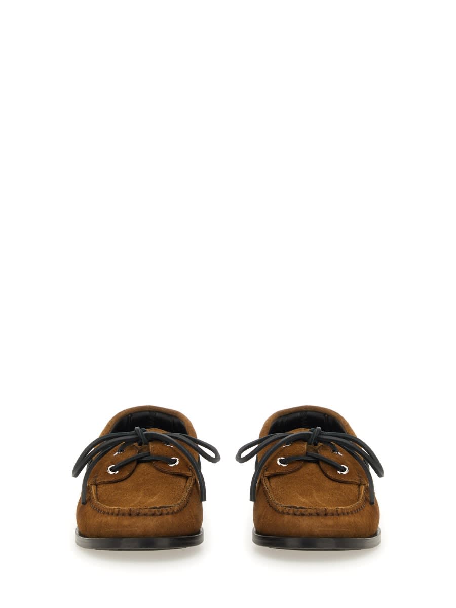 Aeyde Harris Cow Suede Leather Tobacco Loafers Tobacco In Multi