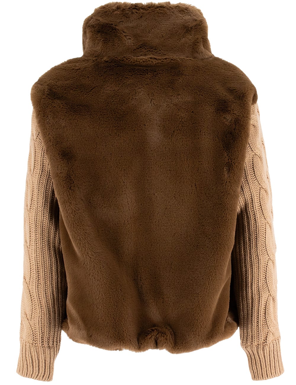 Shop Le Tricot Perugia Jacket In Tobacco Camel