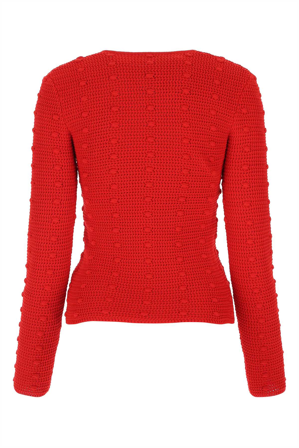 Shop Bottega Veneta Red Cotton Sweater In 6144