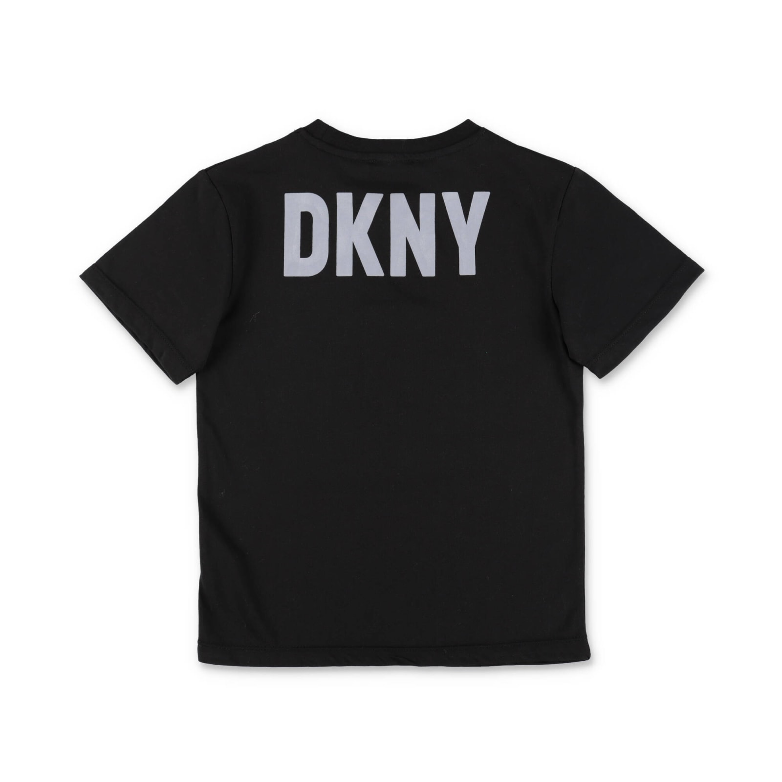 Shop Dkny X Batman T-shirt Nera In Jersey Di Cotone Bambino In Nero