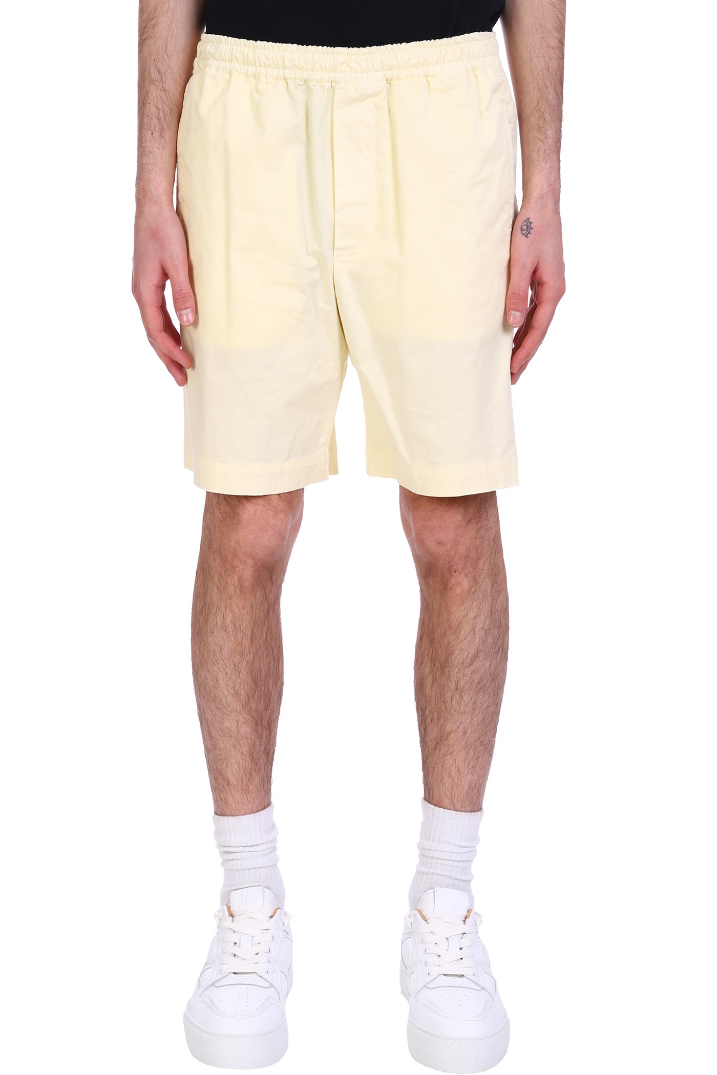 Mauro Grifoni Shorts In Yellow Cotton
