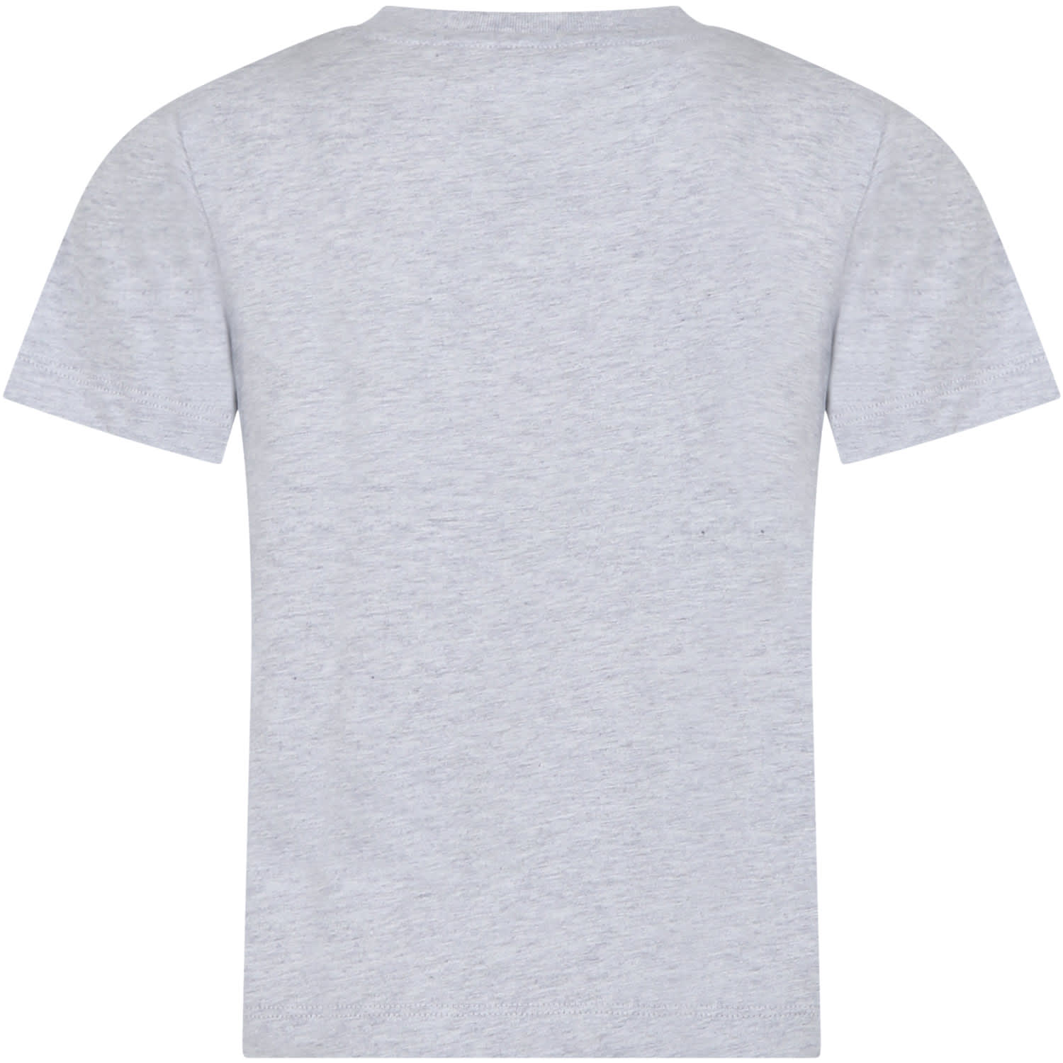 Shop Stella Mccartney Gray T-shirt For Boy With Multicolor Print In Grey