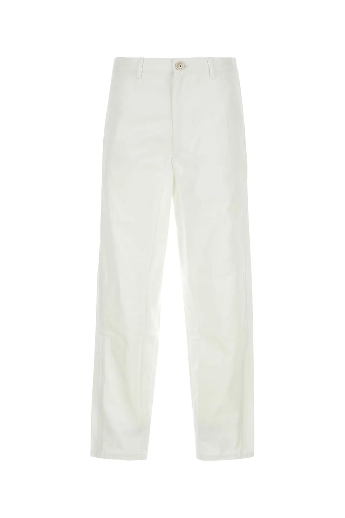 Shop Comme Des Garçons Shirt Straight Trousers In White