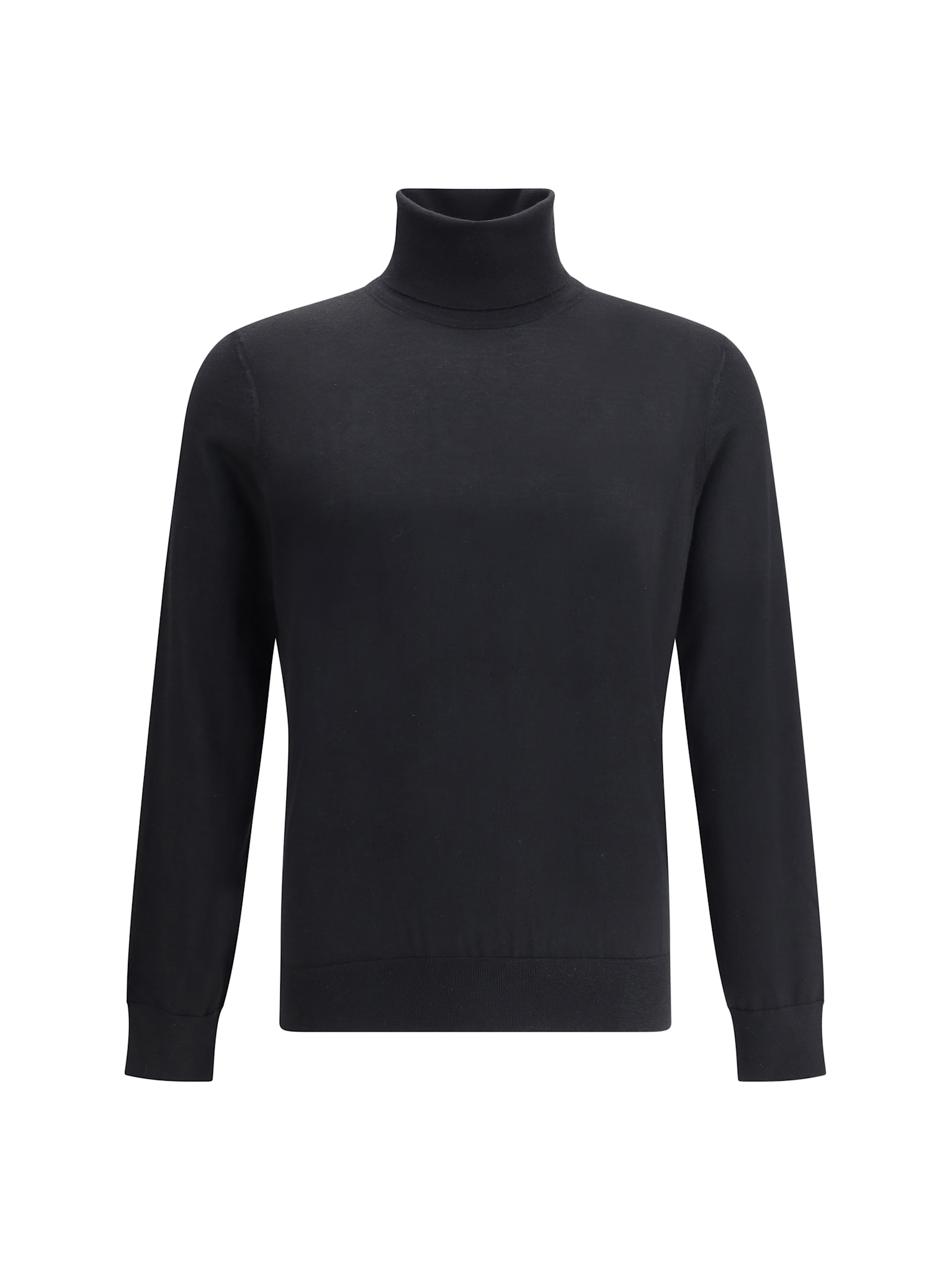 Zegna Cashmere Turtleneck Sweater In Black