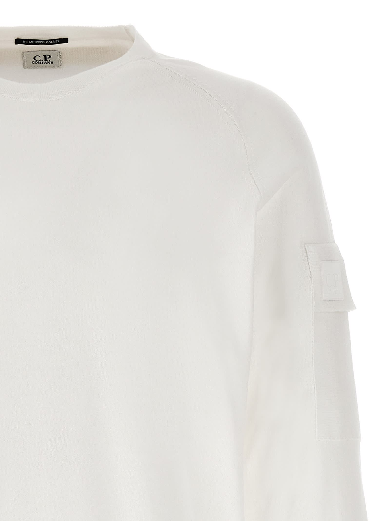 Shop C.p. Company The Metropolis Series Sweater Sweater In White