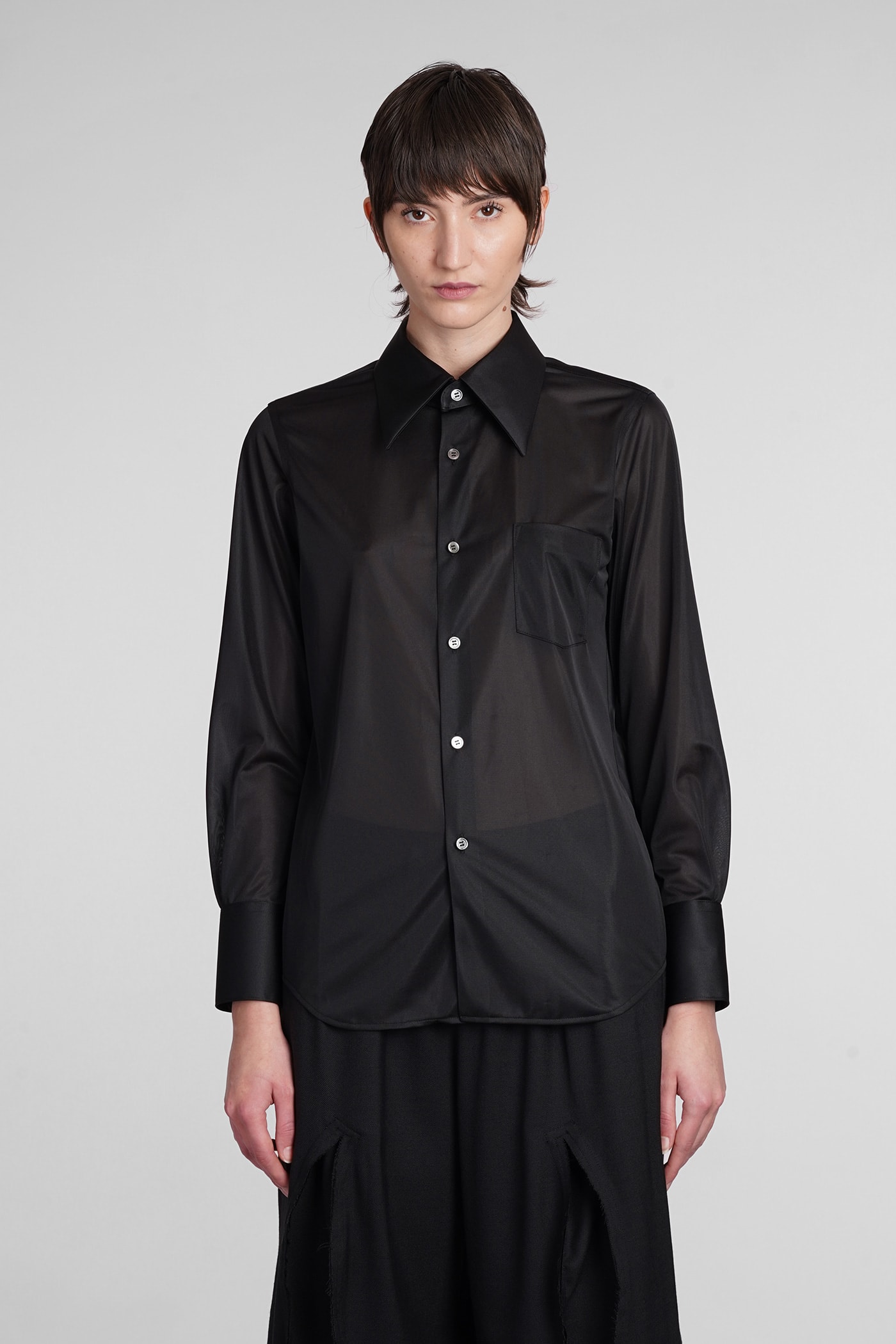 Comme Des Garçons Shirt In Black Polyester