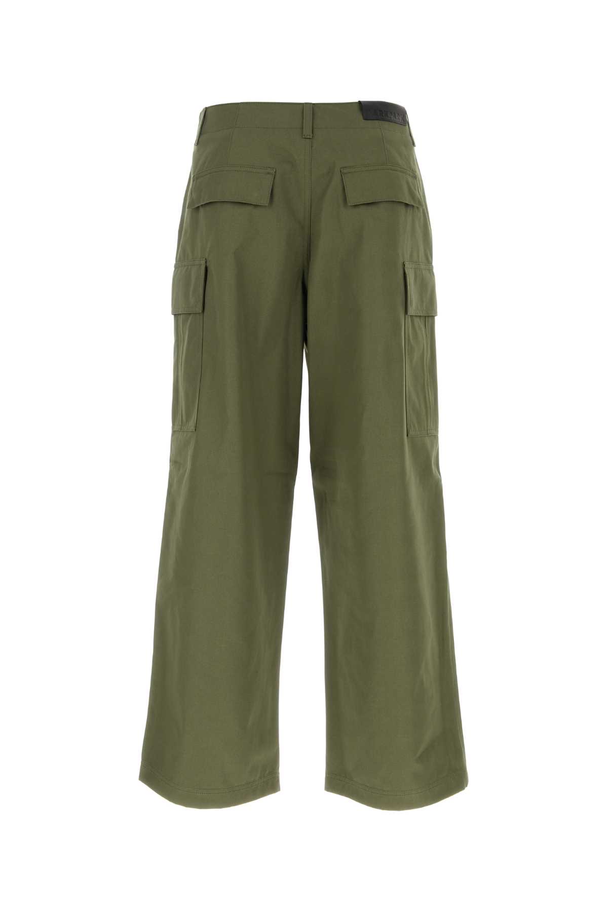Shop Darkpark Army Green Cotton Vince Pant In Militarygreen