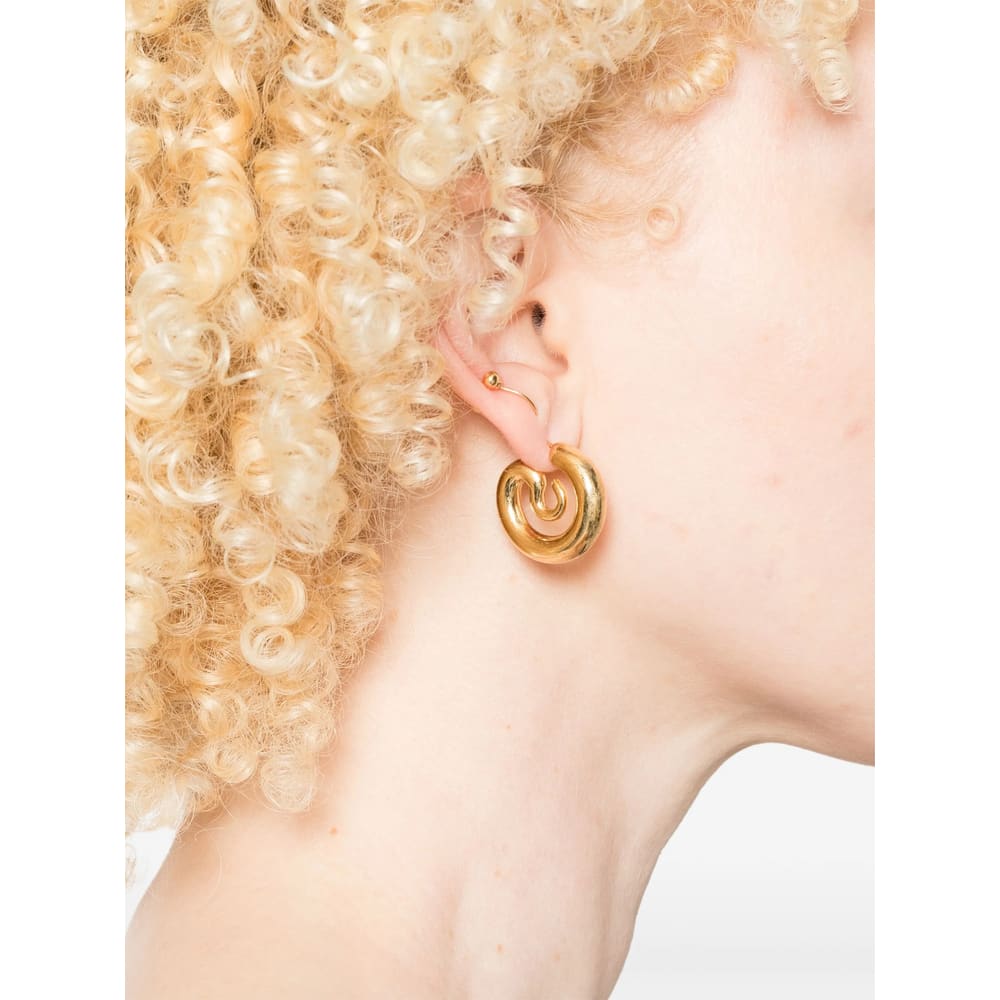 Panconesi Small Serpent Hoops Earrings In Gold
