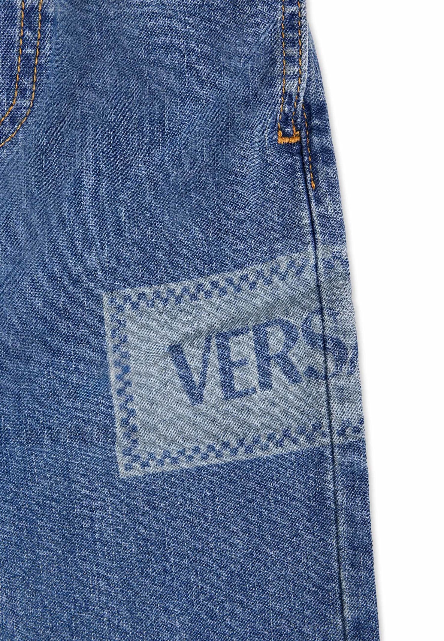 Versace Jeans With 90s Vintage Logo For Baby In Blue