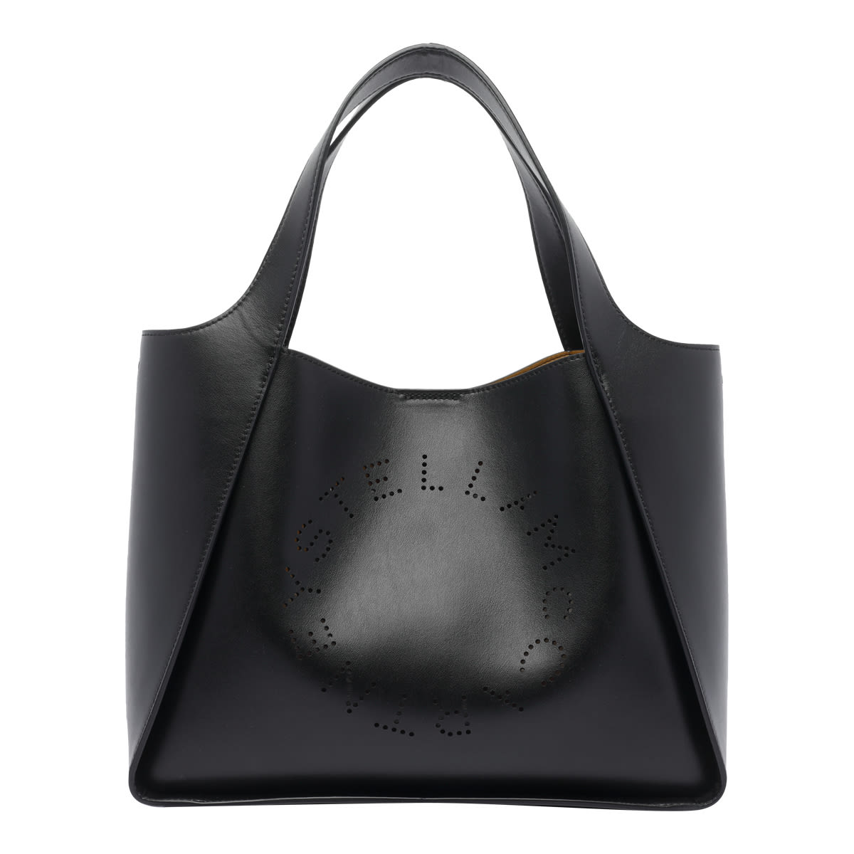 Stella Mccartney Crossbody Logo Bag In Black