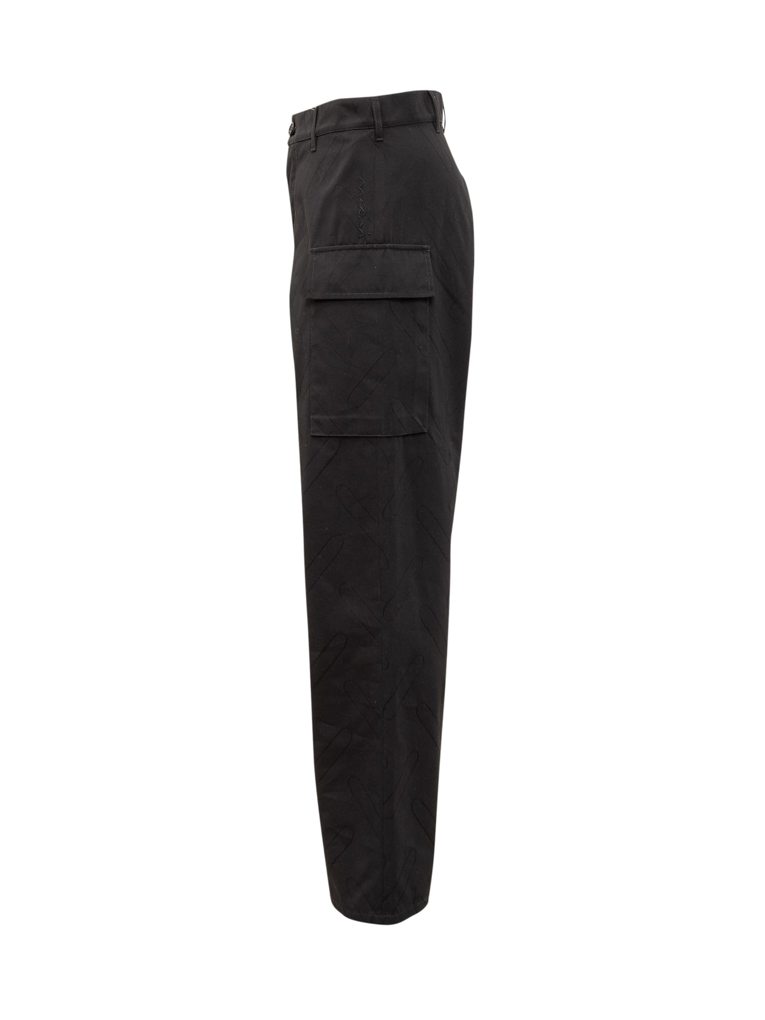 Marni Pants In Black Cotton In Black