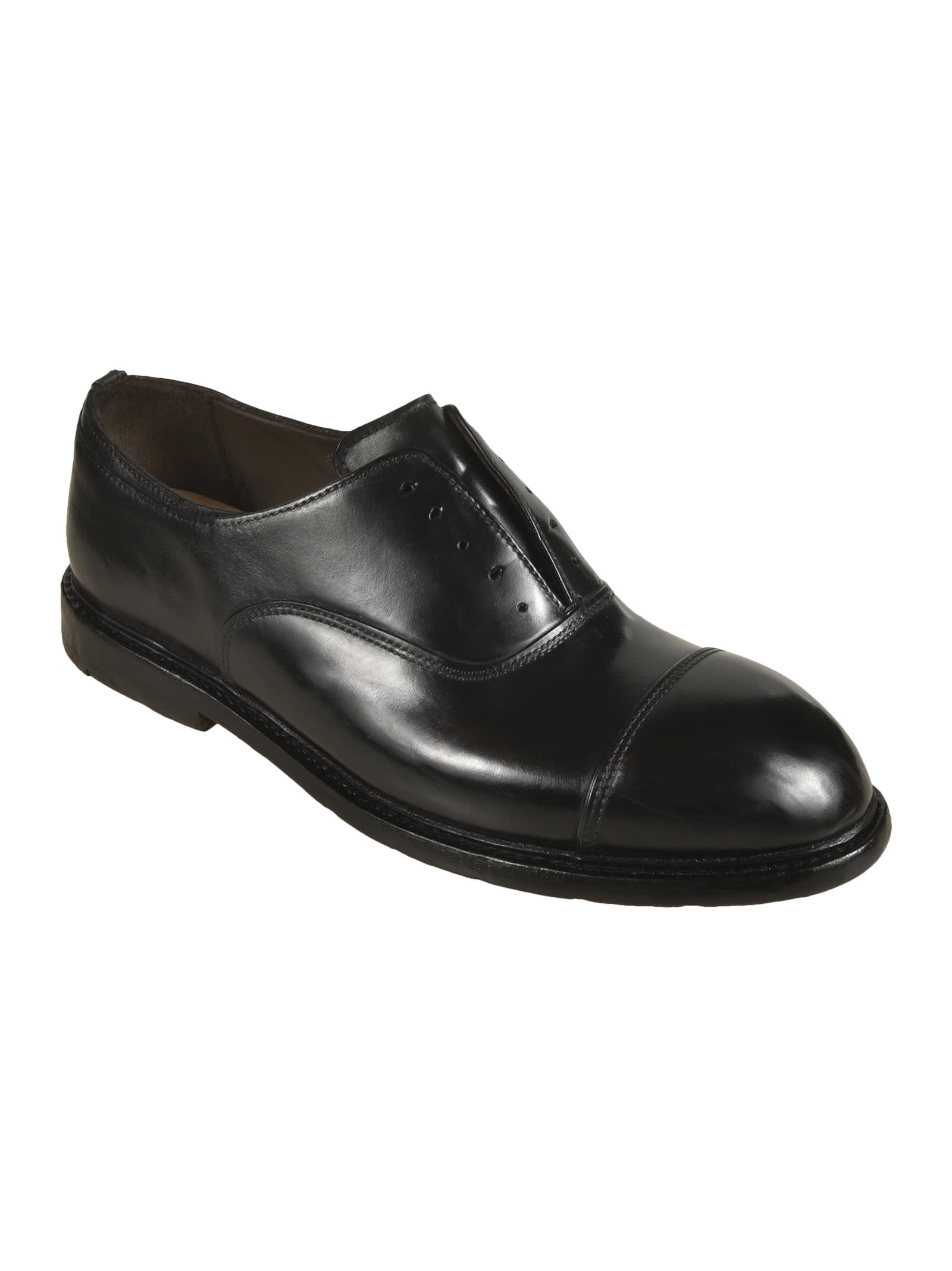 Premiata Lace-up Leather Derby Shoes In Black