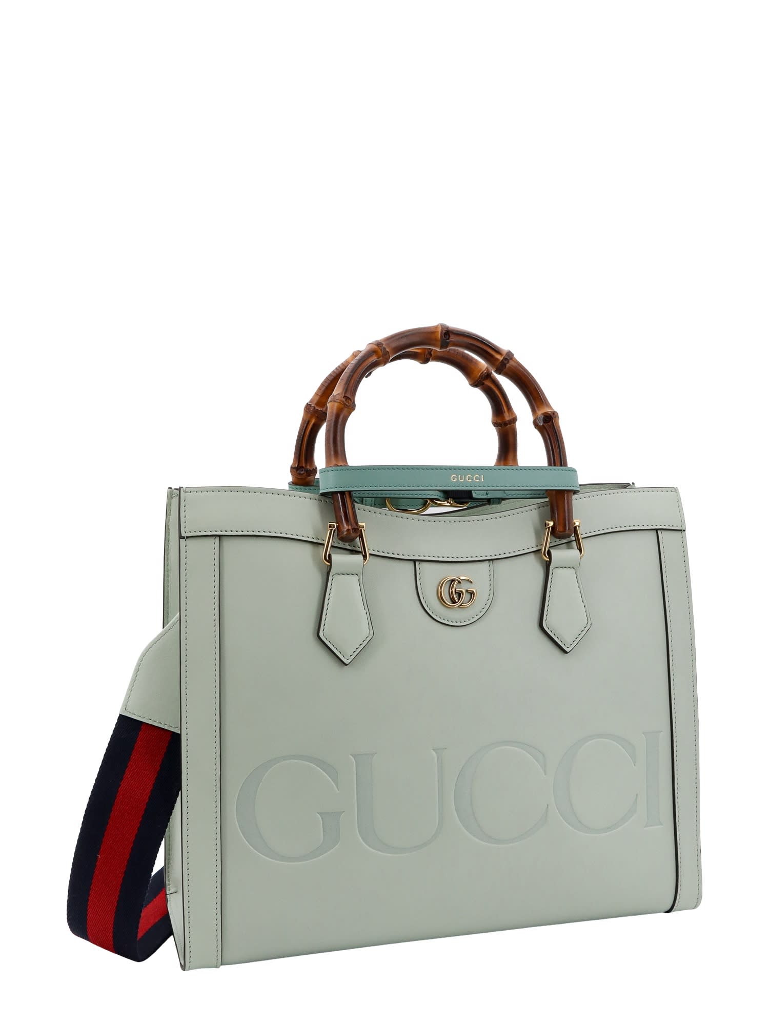 Shop Gucci Diana Handbag In Green