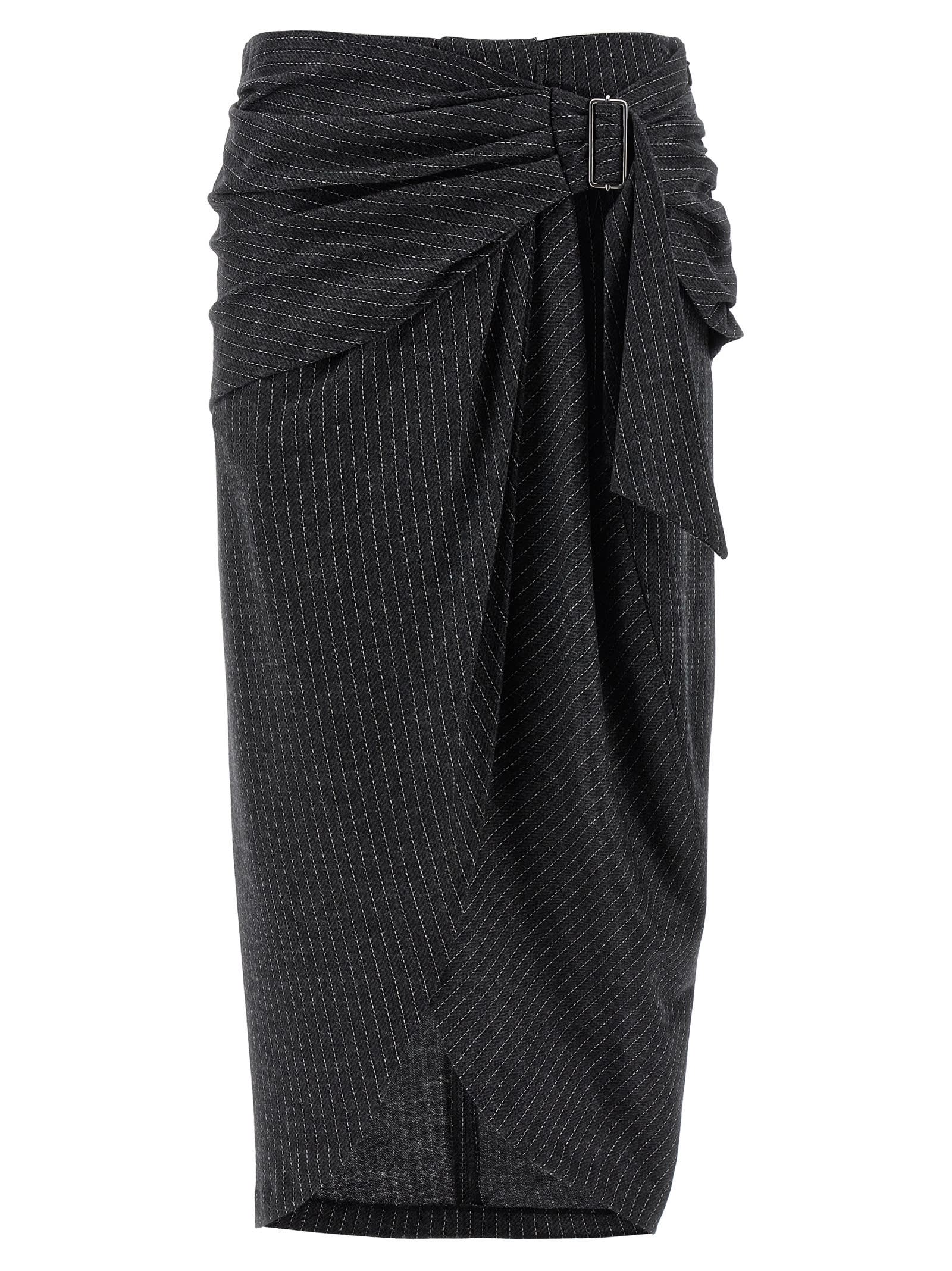 Isabel Marant Reilly Midi Skirt In Black