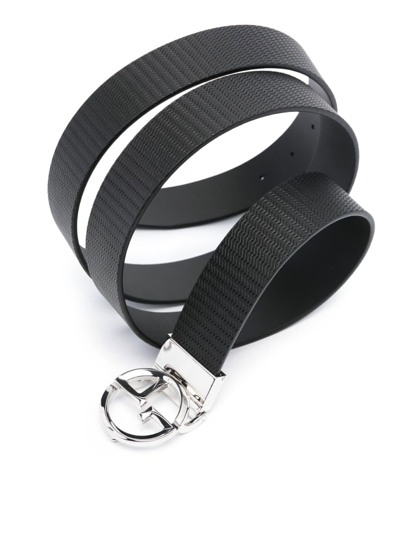 Shop Giorgio Armani Belt In Black