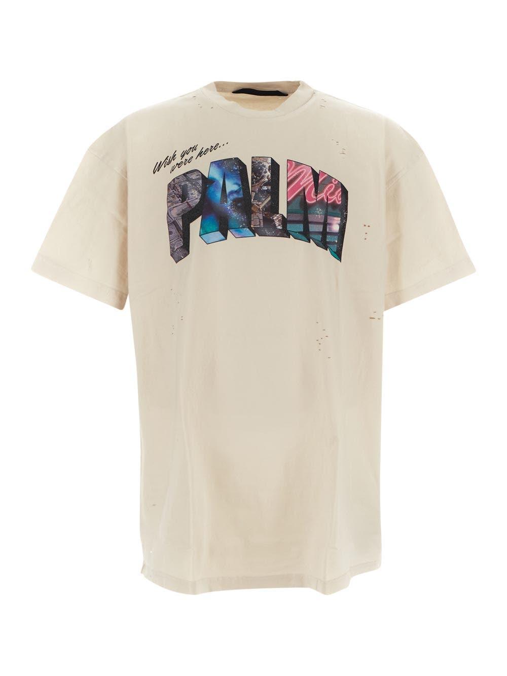Palm Angels Palm Sign Vint Tee