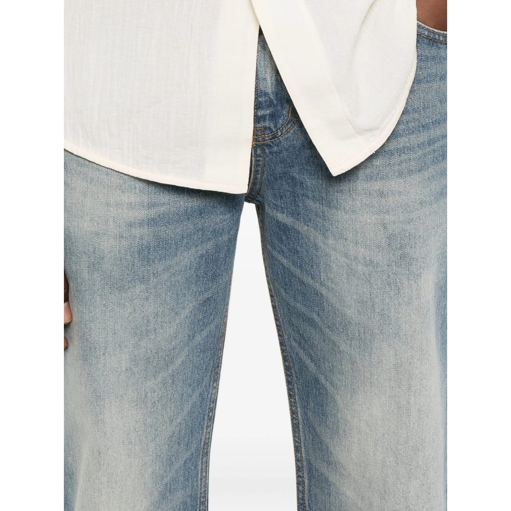 Tonywack Wide-leg Jeans In Blue