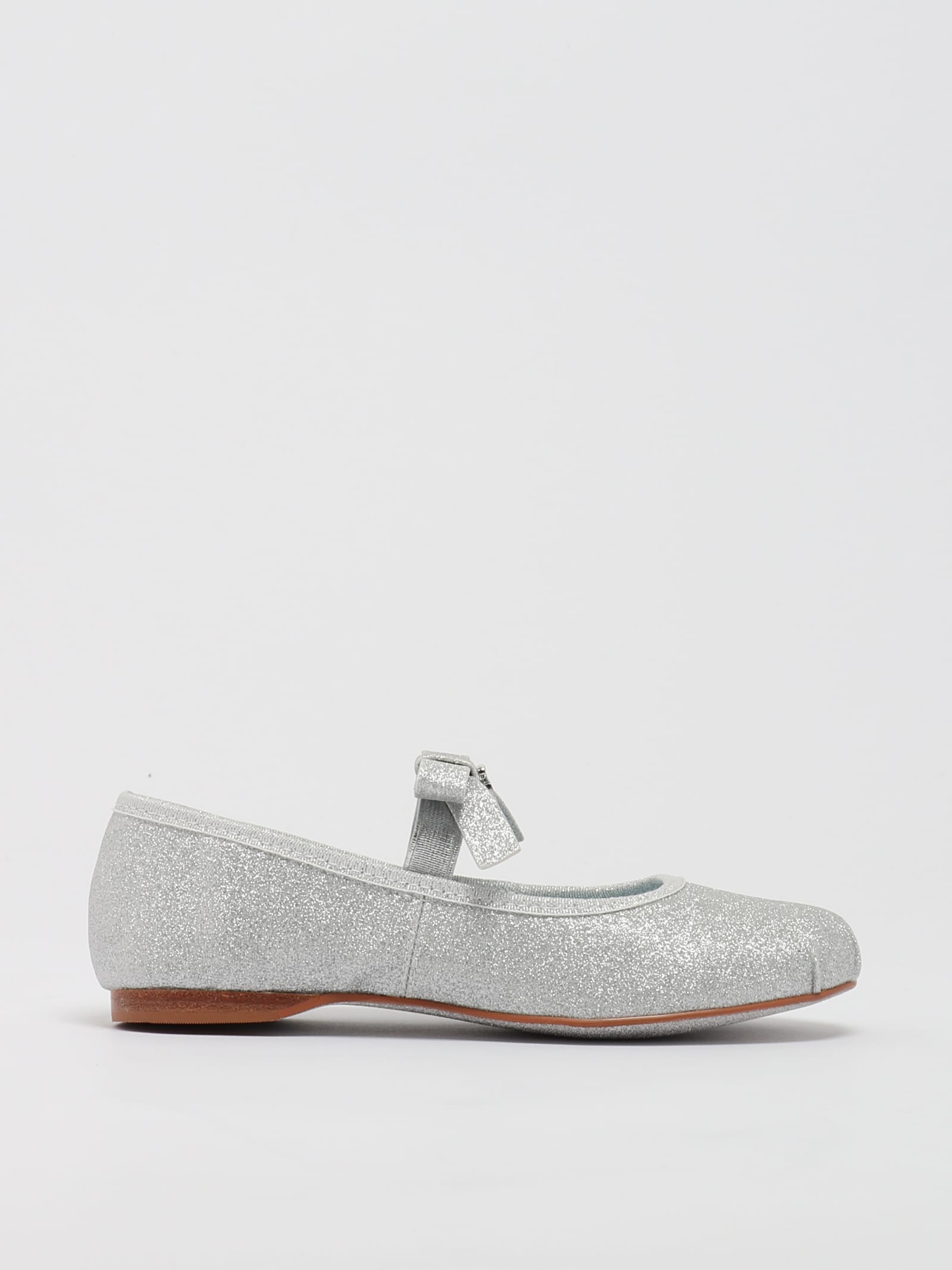 Shop Chiara Ferragni Cf Ballet Shoes Flat Shoes In Silver