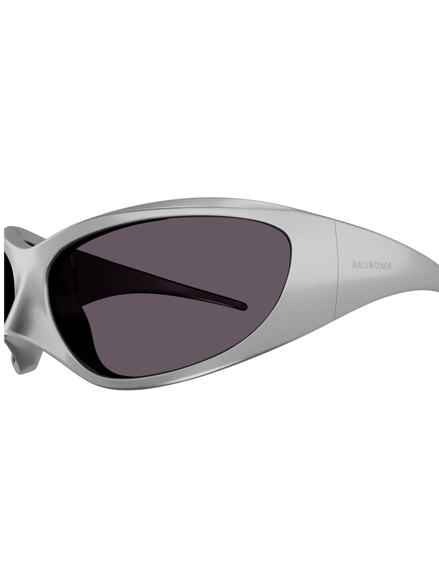 Shop Balenciaga Bb0252s Sunglasses In Silver Silver Grey