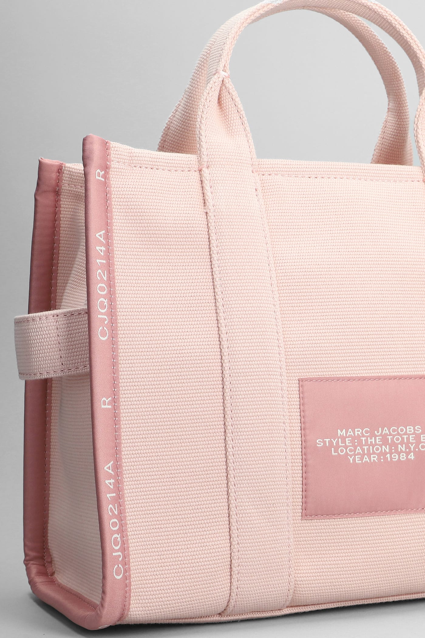 Shop Marc Jacobs The Medium Tote Tote In Rose-pink Cotton