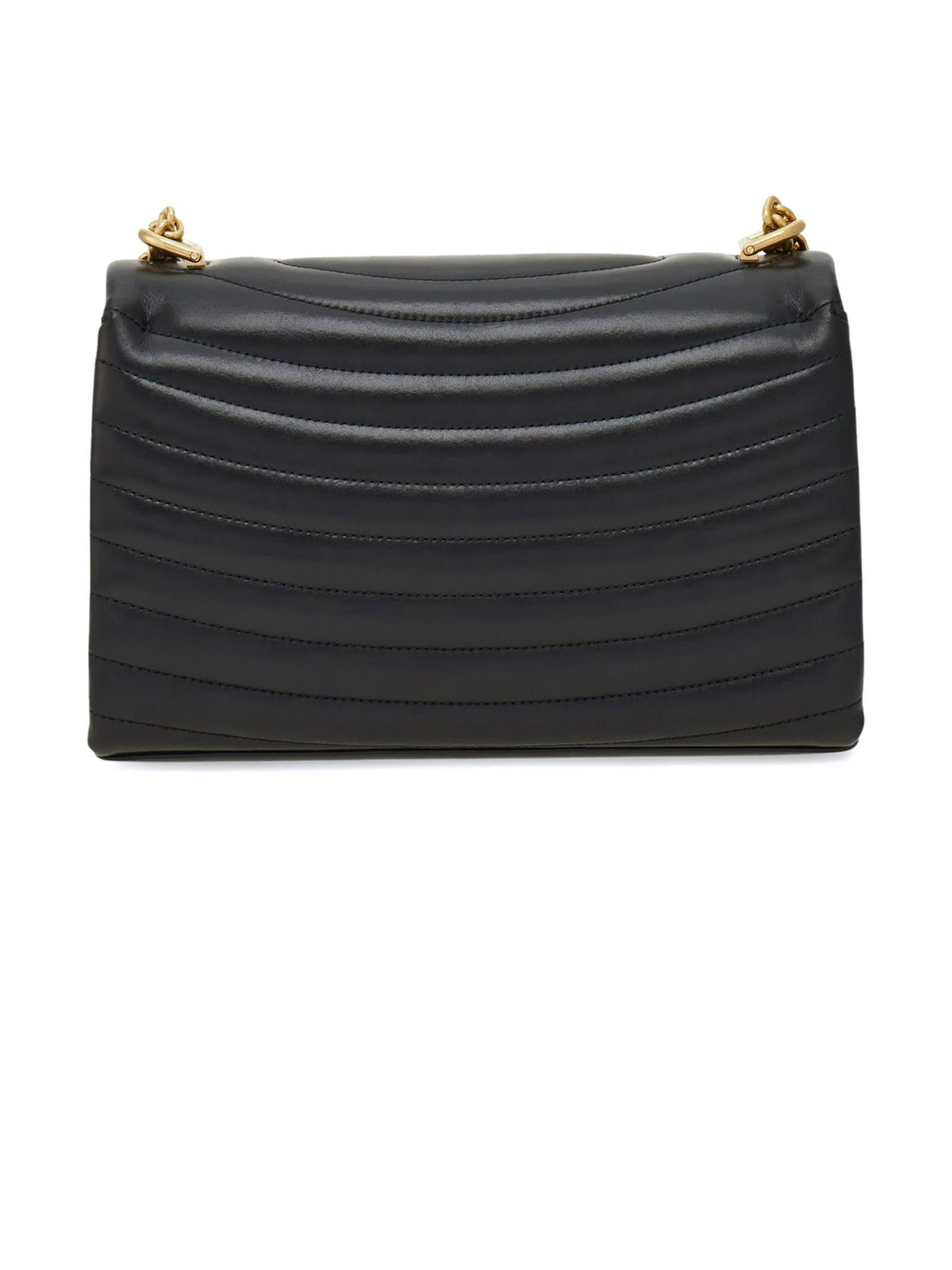 Shop Ferragamo Quilted Shoulder Bag (m) In Black