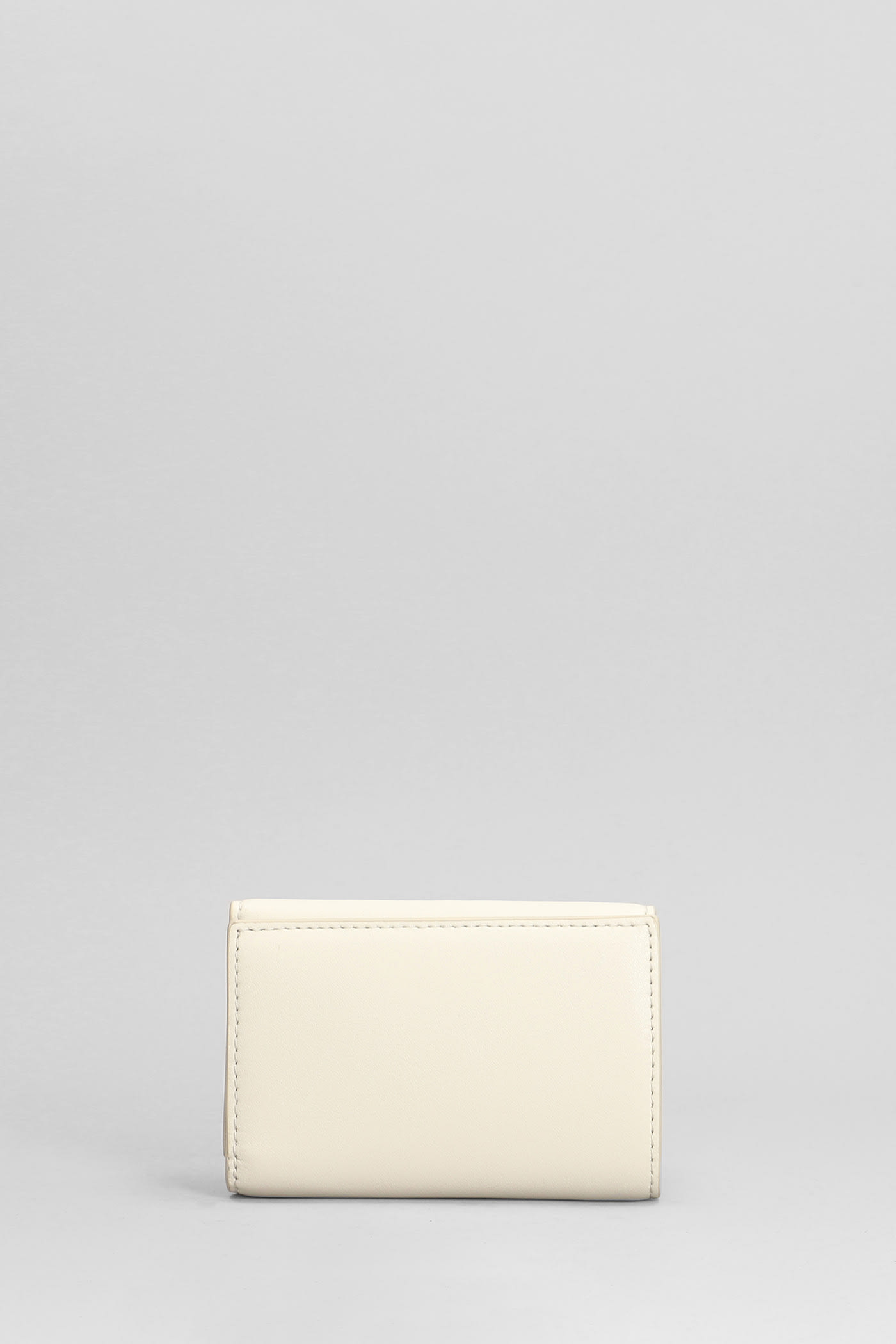 Marc Jacobs The Trifold Wallet In White Leather In White
