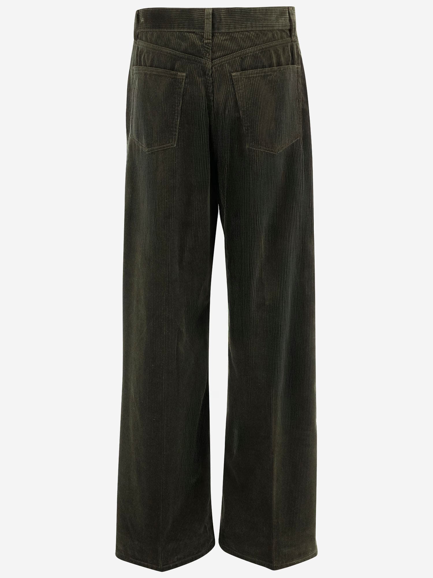 Polo Ralph Lauren Cotton Velvet Pants In Green