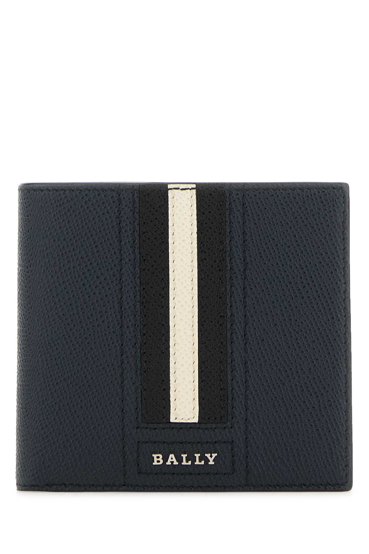 Shop Bally Blue Leather Trasai Wallet In Newblue