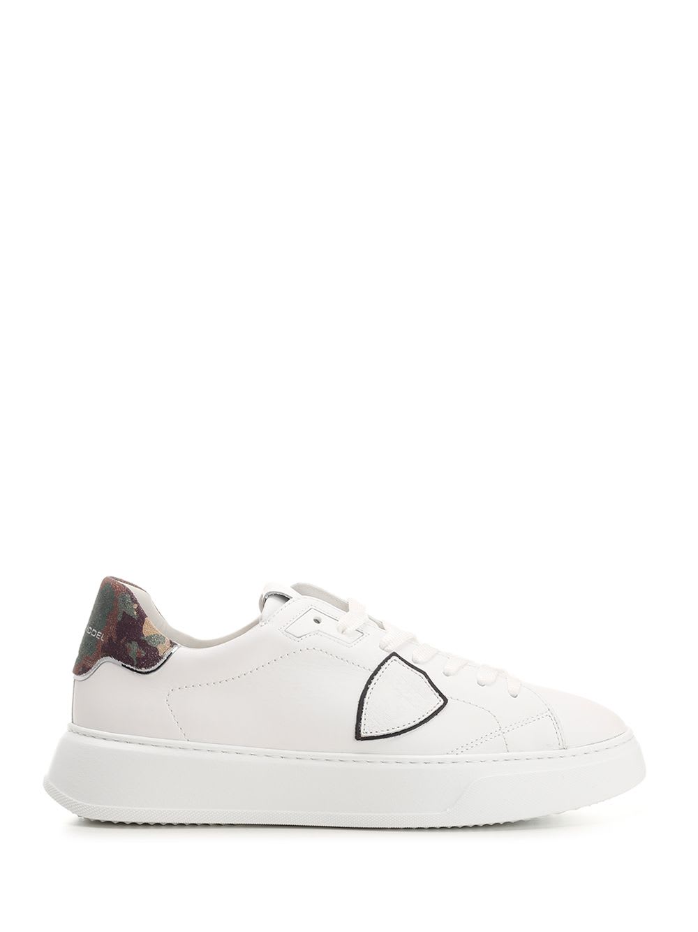 Shop Philippe Model Temple Sneaker In White